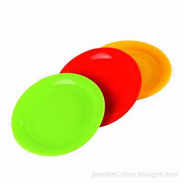 100% Eco-friendly silicone plates with jelly color